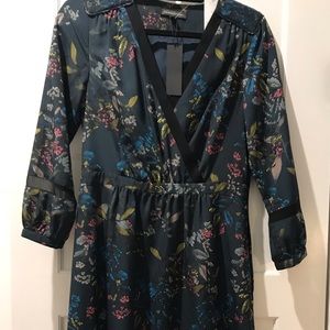 Long sleeve maxi floral print dress